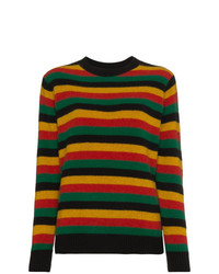 The Elder Statesman Multi Stripe Sweater