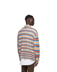 Wooyoungmi Multicolor Alpaca And Mohair Stripe Sweater