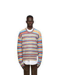Wooyoungmi Multicolor Alpaca And Mohair Stripe Sweater