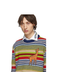 Gucci Multicolor Deer Sweater