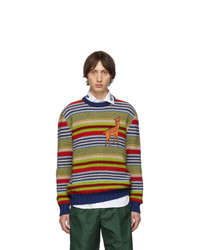 Gucci Multicolor Deer Sweater