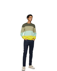 MAISON KITSUNÉ Multicolor Merino Stripes Sweater