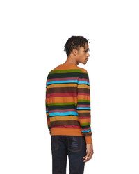 Etro Multicolor Stripe Crewneck Sweater