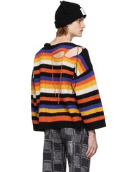 Charles Jeffrey Loverboy Multicolor Stripe Slash Sweater