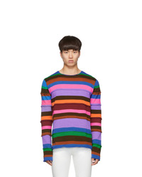 Comme Des Garcons SHIRT Multicolor Striped Gauge 7 Sweater