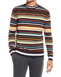 Good Man Brand Multistripe Merino Wool Sweater