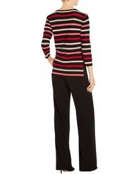 St. John Ombre Color Stripe Knit Sweater