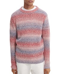 Scotch & Soda Ombre Stripe Crewneck Sweater In Pink At Nordstrom