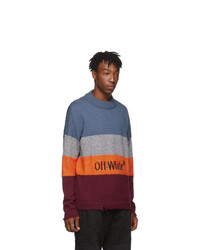 Off-White Orange And Black Logo Sweater