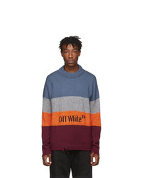 Off-White Orange And Black Logo Sweater