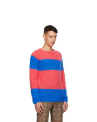 Molly Goddard Pink And Blue Striped Noah Sweater