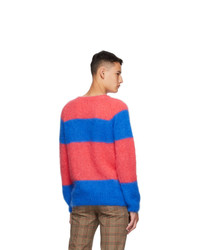 Molly Goddard Pink And Blue Striped Noah Sweater