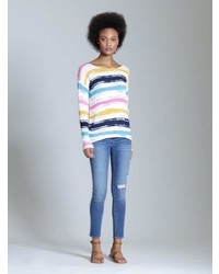 Gap Print Boatneck Pullover Sweater