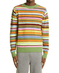 The Elder Statesman Sink Stripe Cashmere Sweater