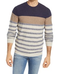 Nordstrom Stripe Cotton Linen Crewneck Sweater
