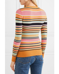 JoosTricot Striped Cotton Blend Sweater