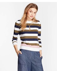 Brooks Brothers Striped Cotton Sweater