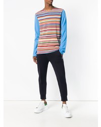 Comme Des Garçons Shirt Boys Striped Longline Sweater