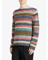 Burberry Striped Merino Wool Moulin Sweater