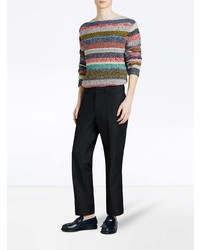 Burberry Striped Merino Wool Moulin Sweater