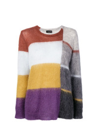 Roberto Collina Striped Pattern Loose Sweater