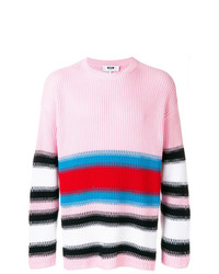 MSGM Striped Rib Knit Sweater