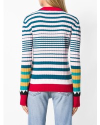 La Doublej Striped Rib Sweater