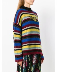 Kenzo Striped Tiger Patch Sweater