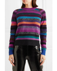 Marc Jacobs Tie Back Striped Cashmere Sweater