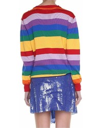 Alberta Ferretti Tomorrow Striped Cotton Sweater