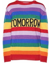 Alberta Ferretti Tomorrow Striped Cotton Sweater