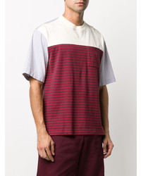 Marni Contrast Stripe Panel T Shirt