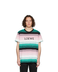 Loewe Multicolor Stripe Logo T Shirt