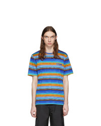 Missoni Multicolor Striped Logo T Shirt