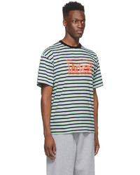 Aries Multicolor Striped Temple T Shirt