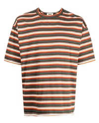 YMC Stripe Print Cotton T Shirt