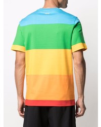 Lacoste Stripe Print T Shirt