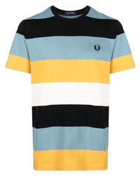 Fred Perry Stripe Print T Shirt