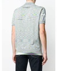 Missoni Striped Short Sleeve Polo Top