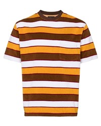 Beams Plus Striped Short Sleeve T Shirt