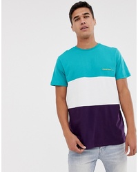 New Look T Shirt With Homme Embroidery In Purple Colour Block