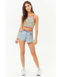 Forever 21 Striped Cropped Cami