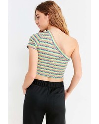 Urban Outfitters Uo Melby One Shoulder Cropped Top