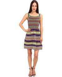 Multi colored Horizontal Striped Dress