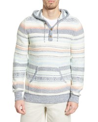 Faherty Cove Stripe Sweater Hoodie