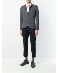 Thom Browne Classic Long Sleeve Oxford Shirt In Rugby Stripe