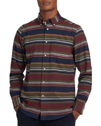Barbour Cornhill Tailored Fit Stripe Flannel Shirt