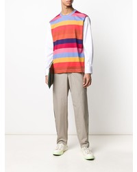 Comme Des Garcons SHIRT Comme Des Garons Shirt Rainbow Stripe T Shirt