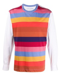 Comme Des Garcons SHIRT Comme Des Garons Shirt Rainbow Stripe T Shirt