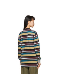Noah NYC Multicolor Stripe Long Sleeve T Shirt